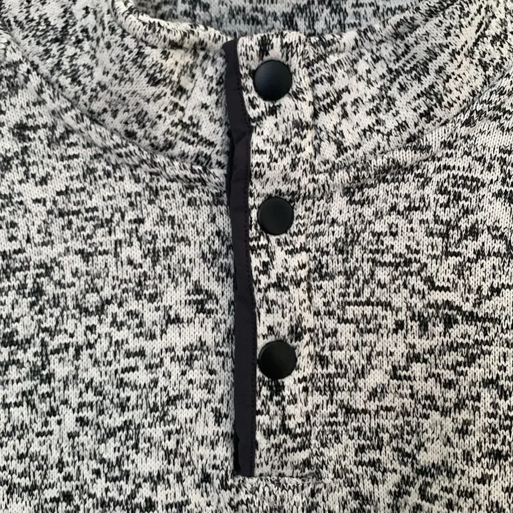 Outdoor Roundtree Long Sleeve 3 Snaps Gray Pullover Sweater Men’s Size 2X Tall